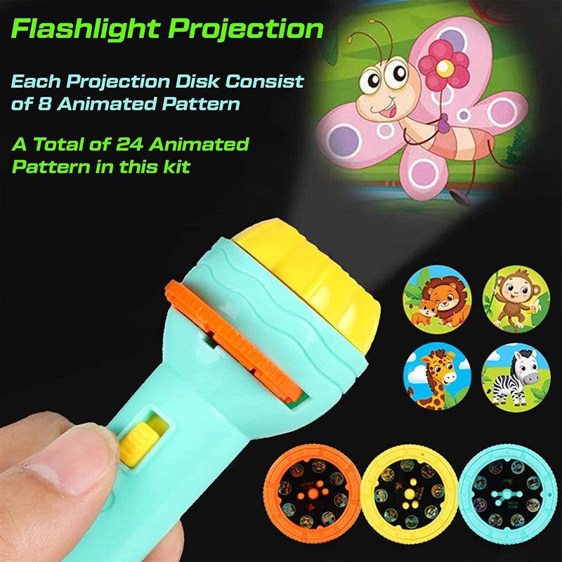 Slide Flashlight Torch Education Learning, Kids Toy