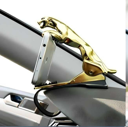 Jaguar Dashboard Phone Holder for Car - Leopard Design