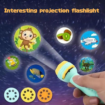 Slide Flashlight Torch Education Learning, Kids Toy