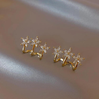 Korean Gold Plated Stud Earrings For Women and Girls