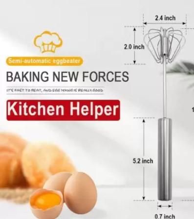 Stainless Steel Manual Hand Whisk Mixer