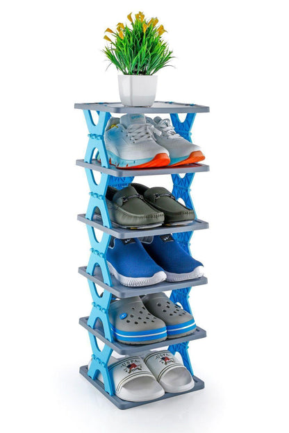 Shoes Tier Shoe Rack, Smart Foldable 5 Layer