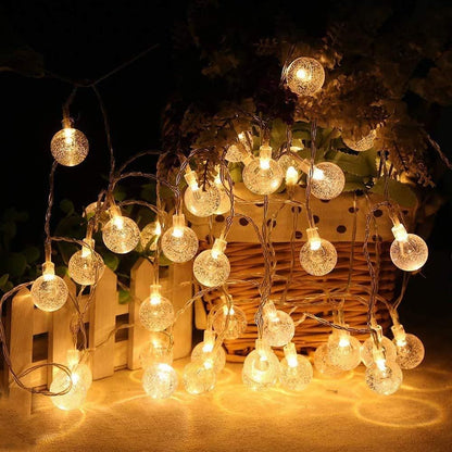 Festival Collection* New 16 LED Crystal Balls String Light