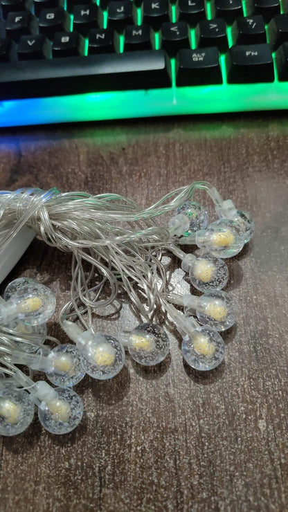 Festival Collection* New 16 LED Crystal Balls String Light