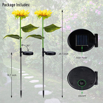 Festival Collection* - Sunflower Solar Powered Light (Pack of 2)