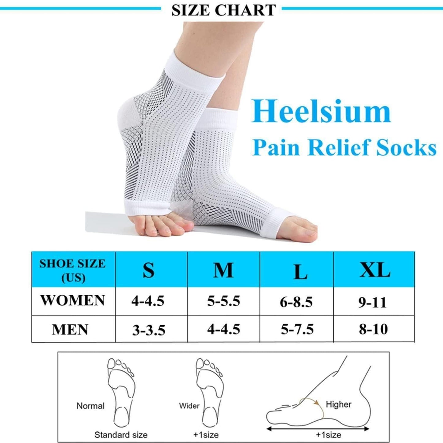 Neuropathy Socks for Women & Men – Instant Relief for Swollen Feet & Ankles