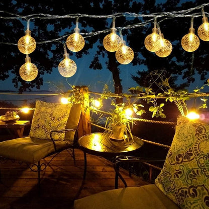 Festival Collection* New 16 LED Crystal Balls String Light