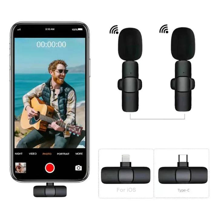 IMPORTED WIRELESS LAVALIER MICROPHONE AUDIO VIDEO RECORDING – Noise Cancelling, Portable & Lightweight