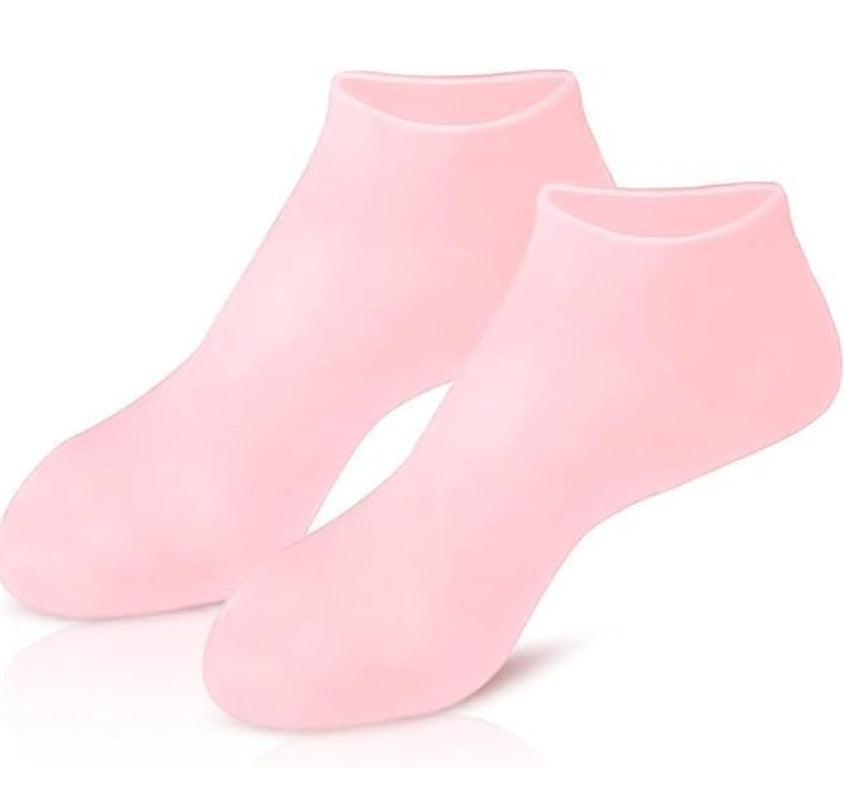 Silicon Socks Heel for Crack (1 Pair) - Spa Gel Socks for Women and Men