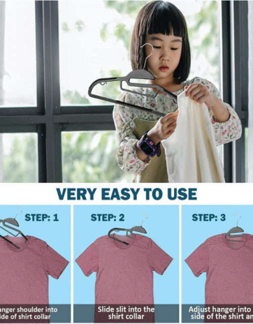 Anti-Slip Multi-Purpose Clothes Hanger (Pack of 4)