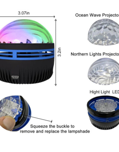 Aurora Lights Projector, Northern Light Projector with Remote Control