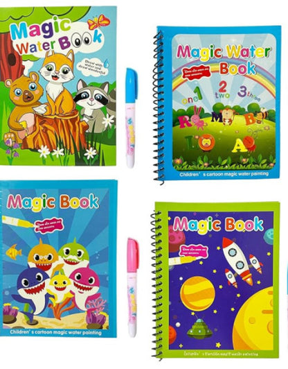 Magic Water Coloring Books Unlimited Fun with Drawing Reusable Water-Reveal Activity Pad