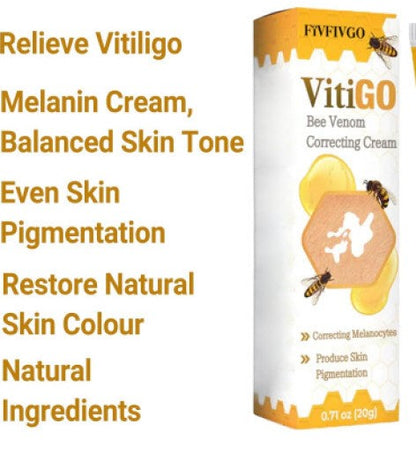 Bee Venom Vitiligo Treatment Cream (Fivfivgo Vitiligo Treatment Cream) - (1PC)