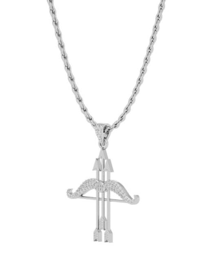 Ram Dhanush Silver Pendant Chain