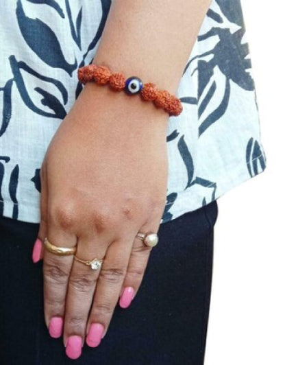 Rudraksha With Evil Eye Bracelet