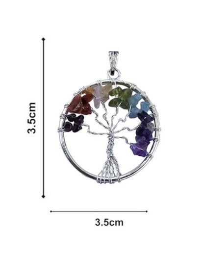 Seven Chakra Tree of Life Pendant