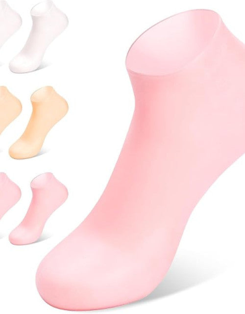 Silicon Socks Heel for Crack (1 Pair) - Spa Gel Socks for Women and Men